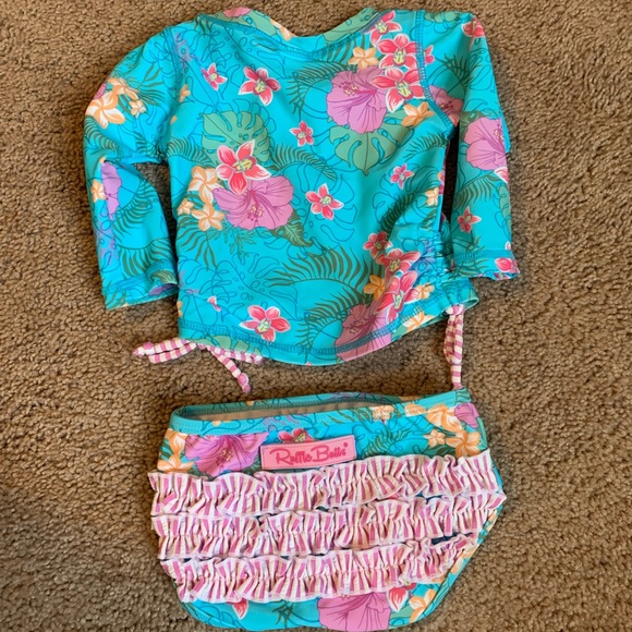 Ruffle Butts. 6-12m two piece. UPF 50+ - Picture 3 of 6